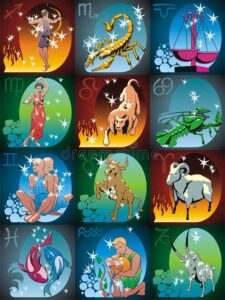 zodiac stock vector_ illustration of crayfish, crab, cancer - 84192557603633595768614697.