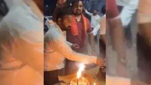 raipur_mayor_meenal_choubey_s_son_cutting_cake_on_the_road_17408027191010544249922327712